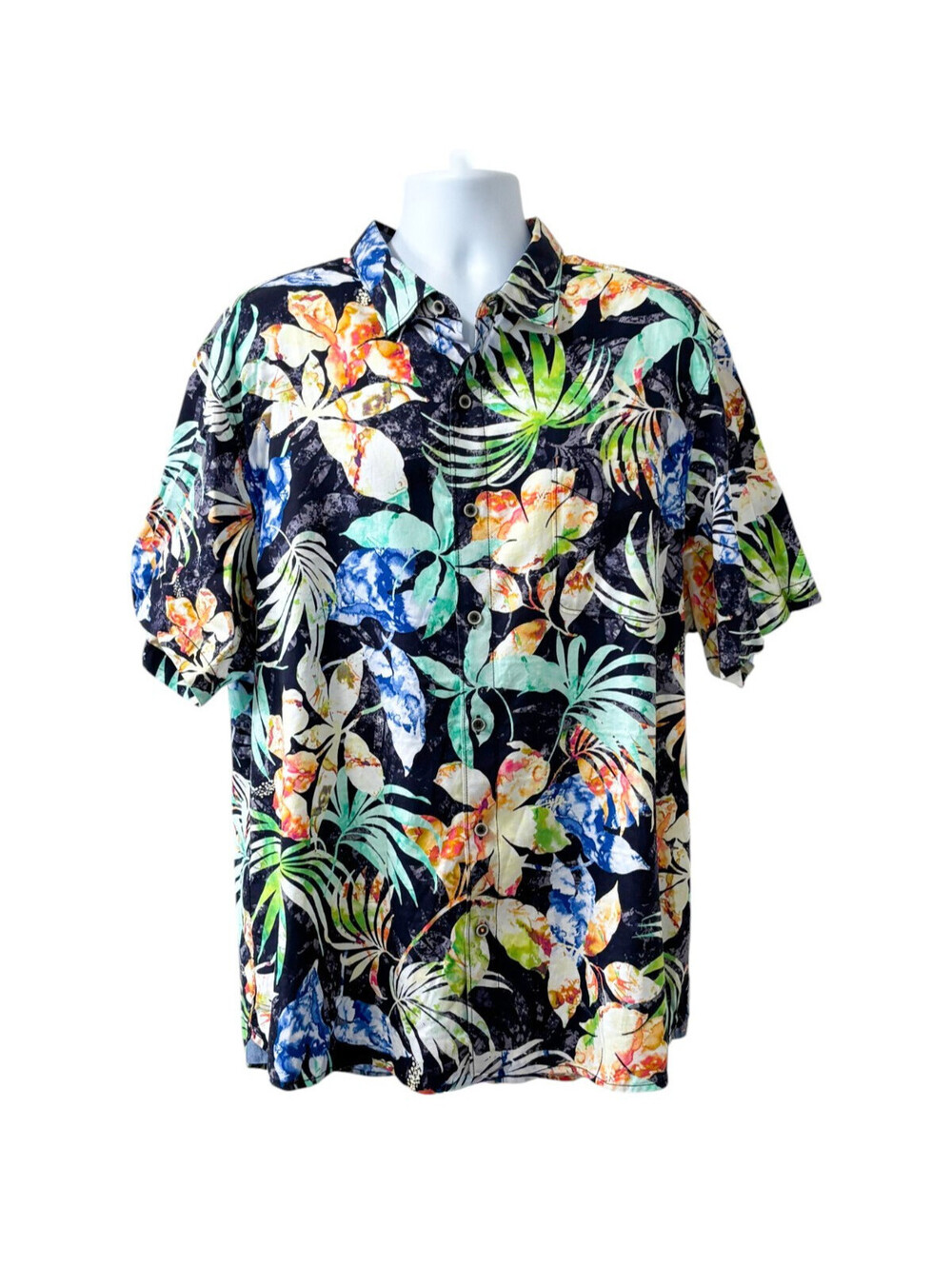 Tommy Bahama Tortola Hawaiian Shirt Mens Size 2XL Paradise Isle Rayon Blend